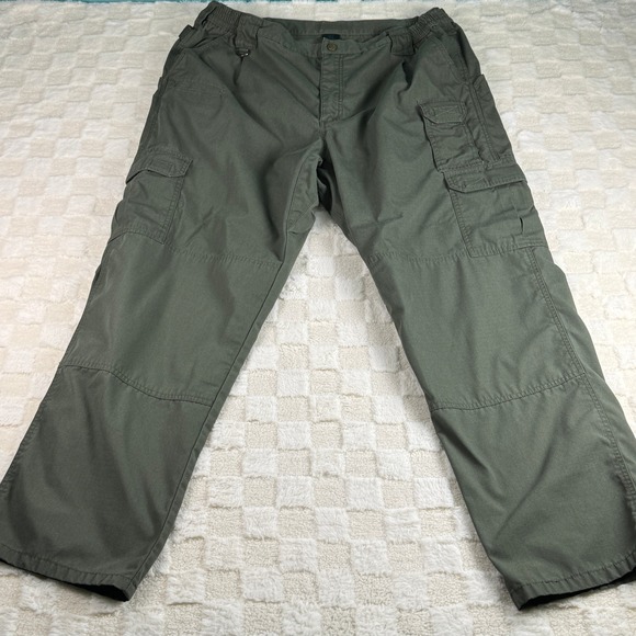 5.11 Tactical Mens Olive Green Cargo Pants Relaxed Fit Utility Outdoor Trousers - Picture 1 of 13